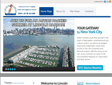 Tablet Screenshot of lincolnharbormarina.com